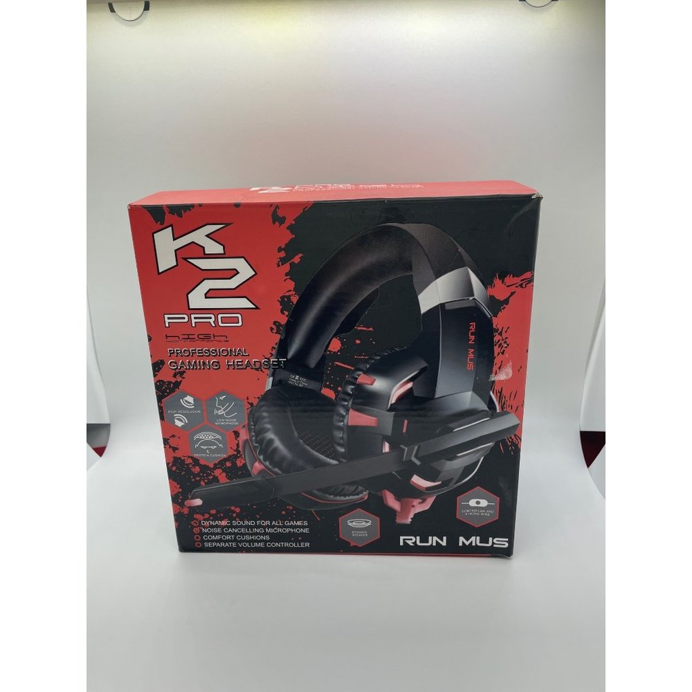 RUNMUS K2 Pro Gaming Headset Xbox One Headset with 7.1 Surround Sound, PS4 Heads